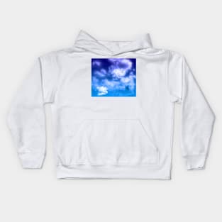 Clouds and Blue Sky Kids Hoodie